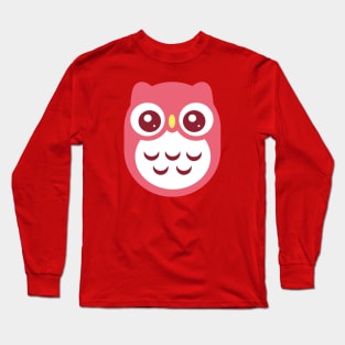 Pink Cute baby Owl Long Sleeve T-Shirt